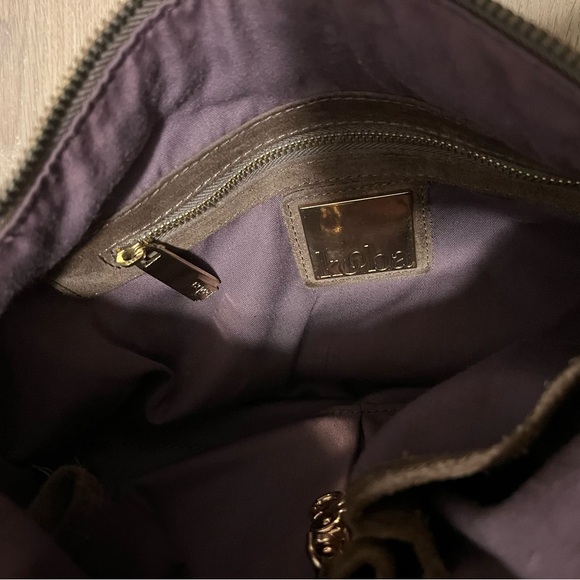 Brown Suede Crossbody Bag - Picture 6 of 8